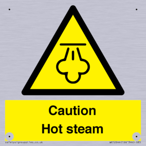 Caution Hot steam